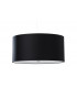 Cylindrical Pendant Light Black 50cm E27-1