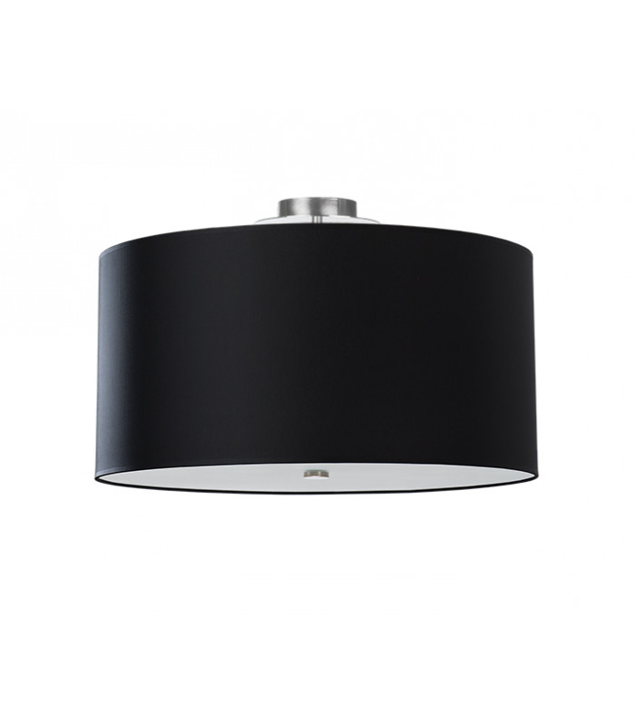 Cylindrical Flush Light Black 50cm E27-1
