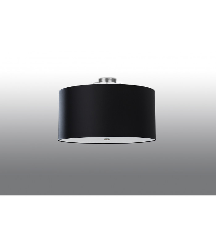 Cylindrical Flush Light Black 50cm E27-2