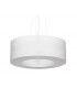 Cylindrical Pendant Light White 50cm E27-1