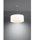 Cylindrical Pendant Light White 50cm E27-3