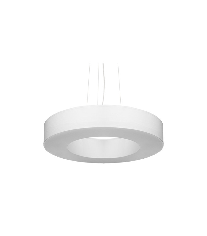 Cylindrical Pendant Light White 50cm E27-1