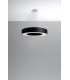 Cylindrical Pendant Light Black 50cm E27-2