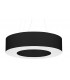 Cylindrical Pendant Light Black 70cm E27-1