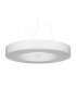 Cylindrical Pendant Light White 70cm E27-1