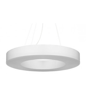 Cylindrical Pendant Light White 70cm E27-1