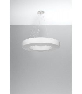 Cylindrical Pendant Light White 70cm E27-2