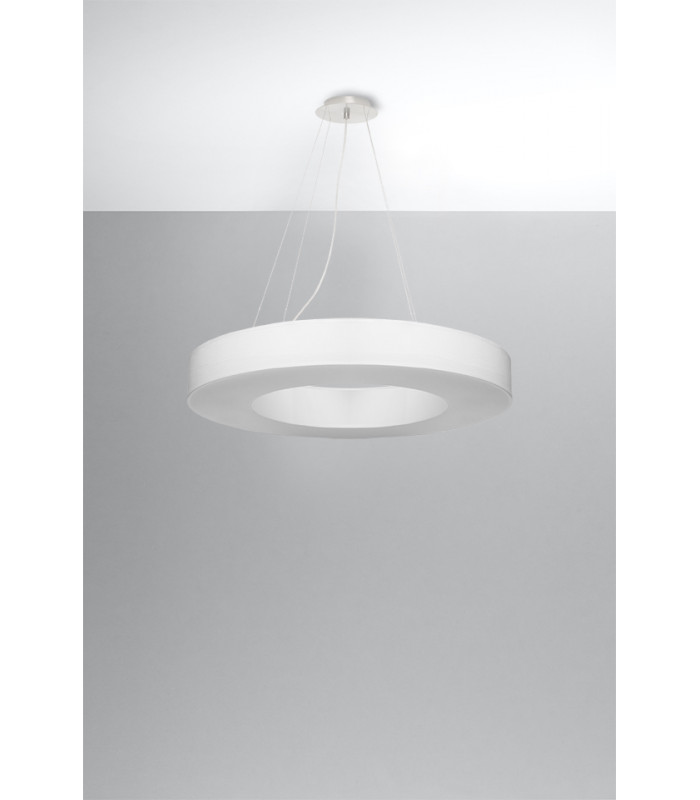 Cylindrical Pendant Light White 70cm E27-2
