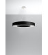 Cylindrical Pendant Light Black 70cm E27-2
