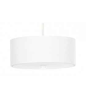 Cylindrical Pendant Light White 30cm E27-1