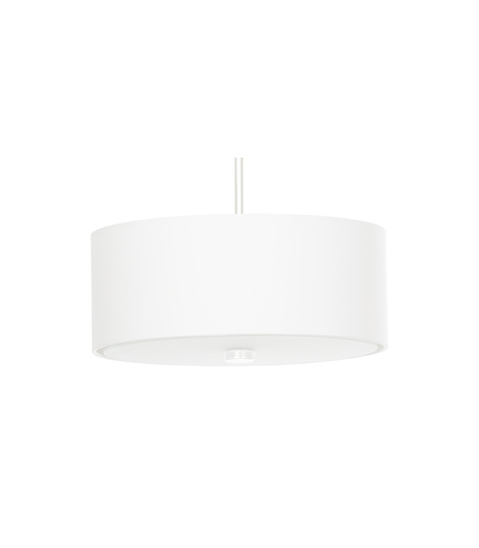 Cylindrical Pendant Light White 30cm E27-1
