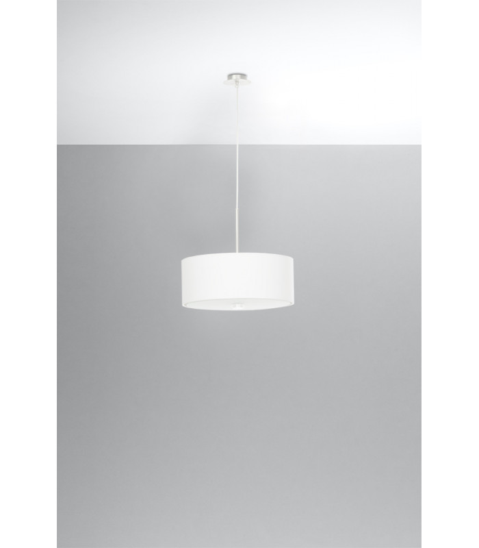 Cylindrical Pendant Light White 30cm E27-2