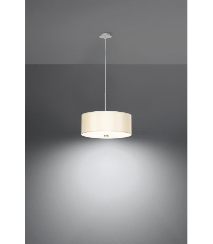 Cylindrical Pendant Light White 30cm E27-3