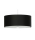 Cylindrical Pendant Light Black 30cm E27-1