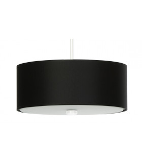Cylindrical Pendant Light Black 30cm E27-1
