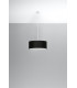 Cylindrical Pendant Light Black 30cm E27-2