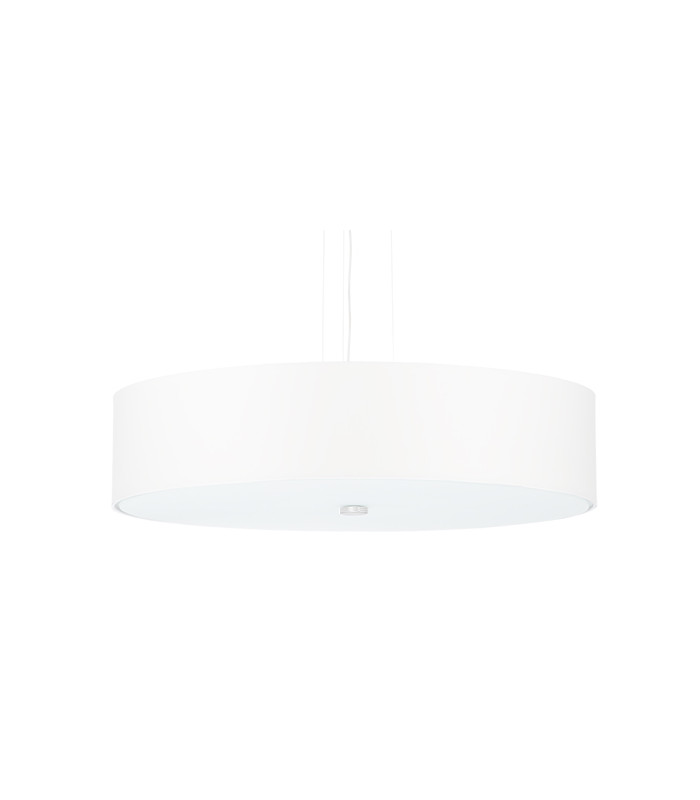 Cylindrical Pendant Light White 50cm E27-1