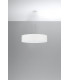 Cylindrical Pendant Light White 50cm E27-2