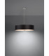 Cylindrical Pendant Light Black 50cm E27-3