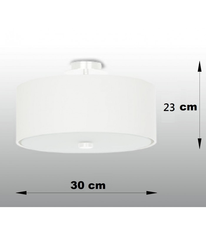 Cylindrical Flush Light White 30cm E27-4