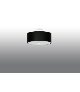 Cylindrical Flush Light Black 30cm E27-2