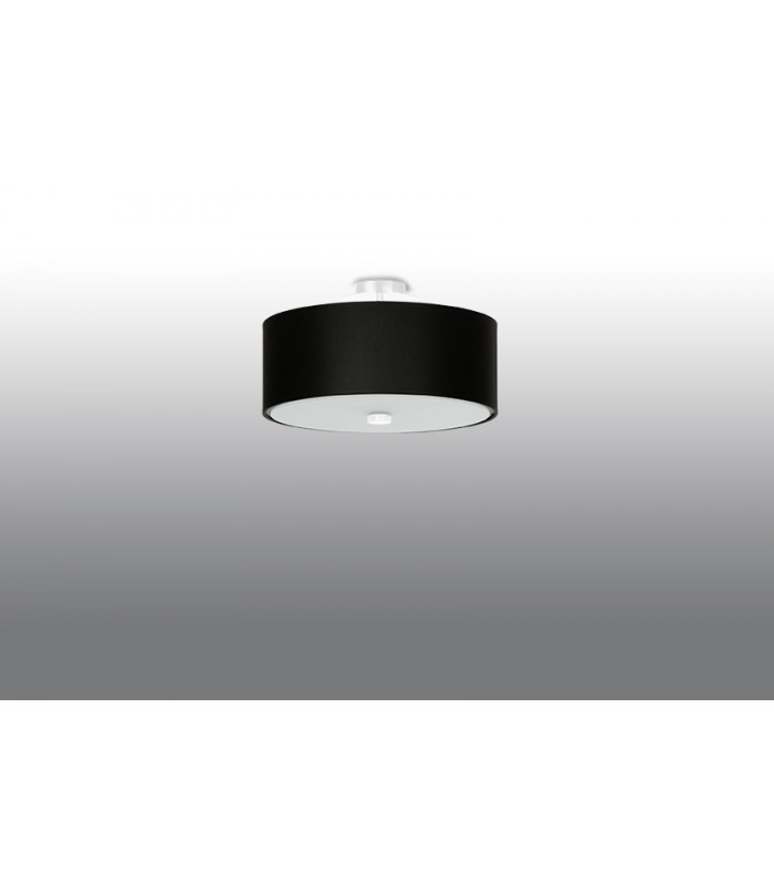 Cylindrical Flush Light Black 30cm E27-2