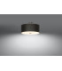Cylindrical Flush Light Black 30cm E27-3