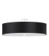 Cylindrical Flush Light Black 50cm E27-1