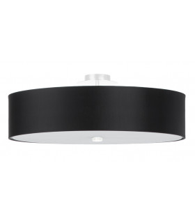 Cylindrical Flush Light Black 50cm E27-1