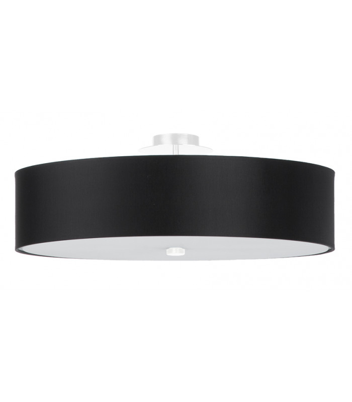 Cylindrical Flush Light Black 50cm E27-1