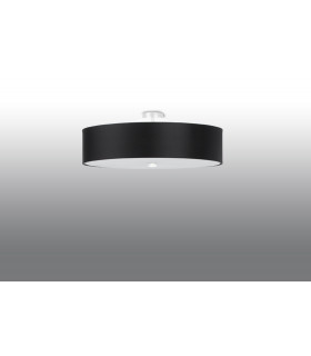Cylindrical Flush Light Black 50cm E27-2
