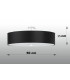 Cylindrical Flush Light Black 50cm E27-4