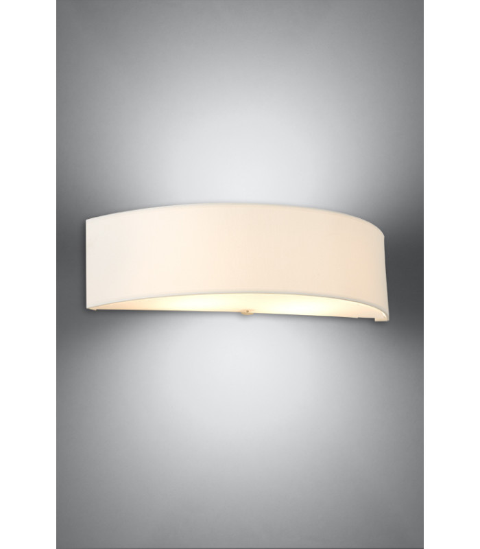 Flush Wall Lights Semi Circle White 2x E27-3