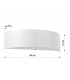 Flush Wall Lights Semi Circle White 2x E27-4