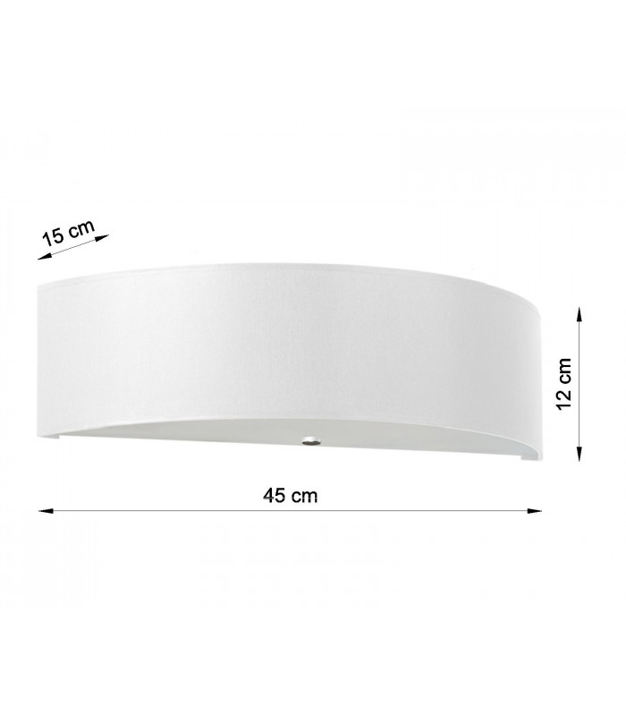 Flush Wall Lights Semi Circle White 2x E27-4