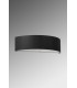 Flush Wall Lights Semi Circle Black 2x E27-2