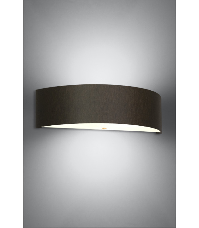 Flush Wall Lights Semi Circle Black 2x E27-3