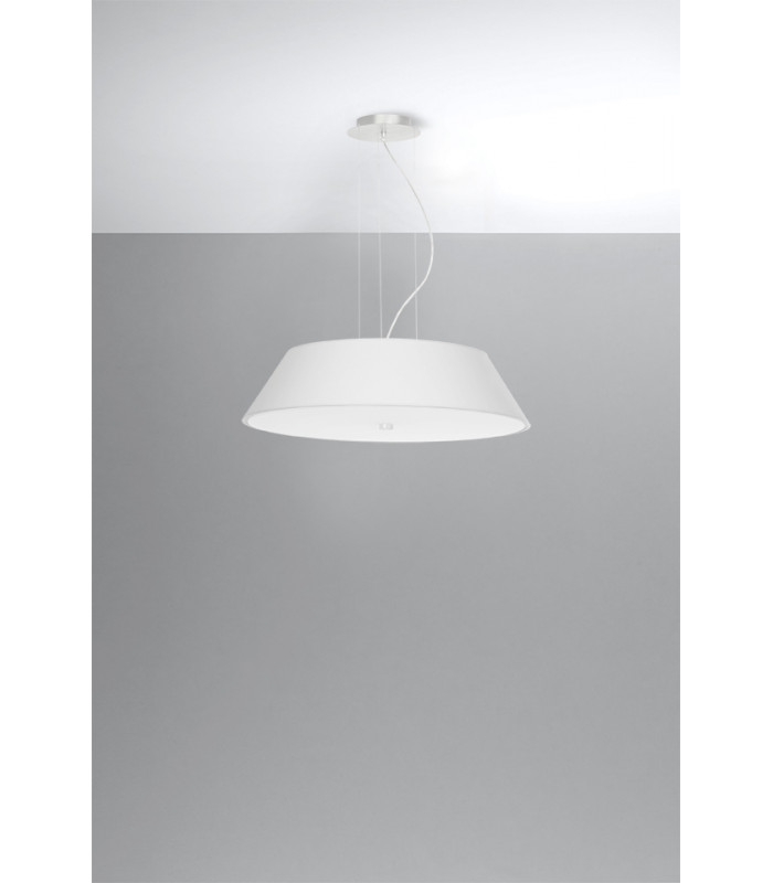Cylindrical Pendant Light White 60cm E27-2