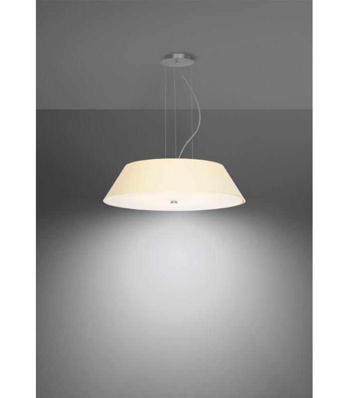 Cylindrical Pendant Light White 60cm E27-3