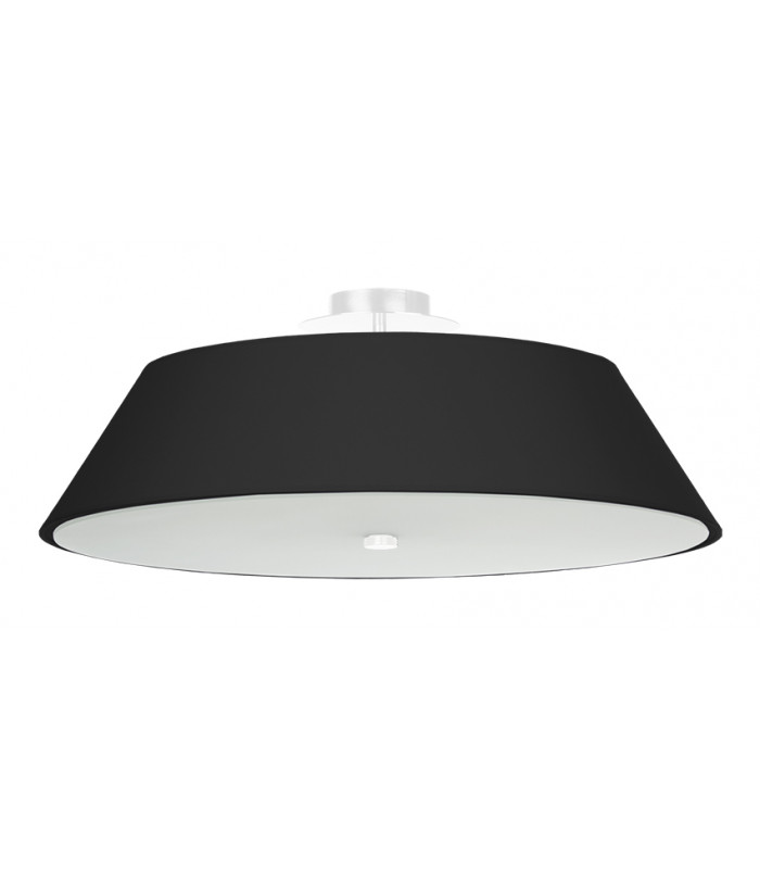 Cylindrical Flush Light Black 60cm E27-1