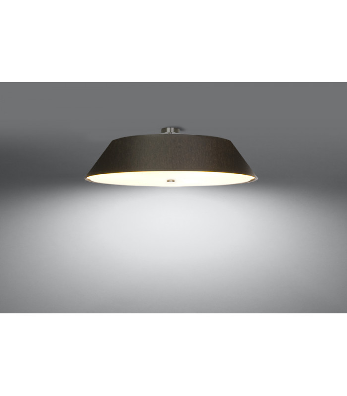 Cylindrical Flush Light Black 60cm E27-3