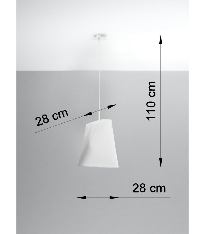 Dome Pendant Light White E27-4
