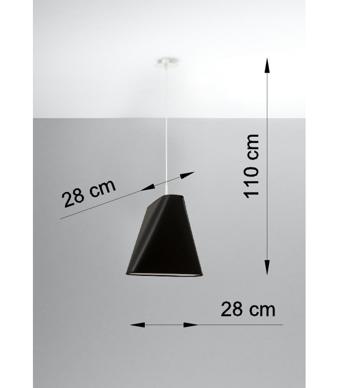 Dome Pendant Light Black E27-4