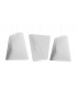 Triple Hanging Pendant Light White 3x E27-1