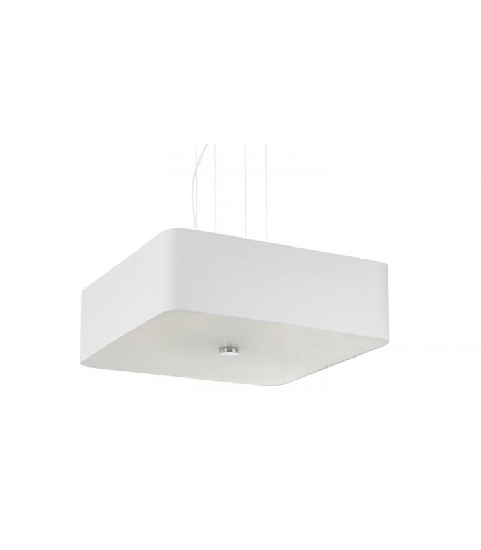Square Pendant Light White 5x E27-1