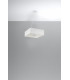Square Pendant Light White 5x E27-2