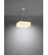 Square Pendant Light White 5x E27-3