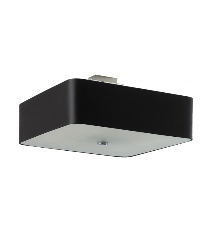 Square Flush Light Black 45cm E27-1