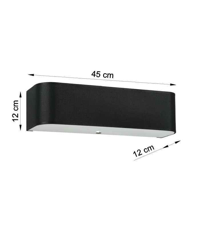 Up & Down Wall Lamp Black 2x E27-4