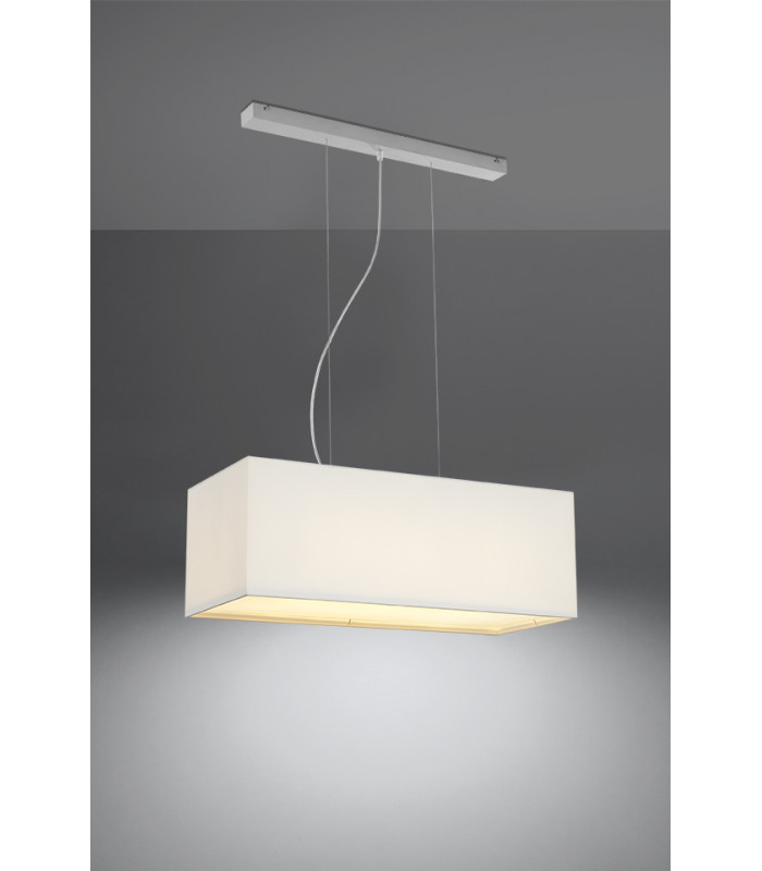 Bar Pendant Light White 3x E27-3